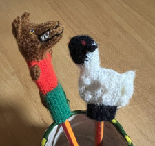 Der wolf das lamm fingerpuppen - das,