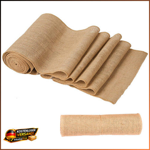 Jute tischläufer rolle 10m - rolle,