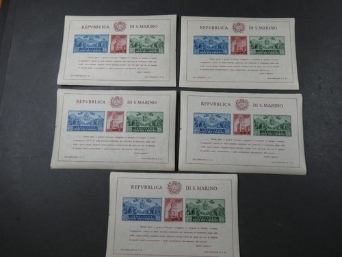 San marino 1945 - san, 5x