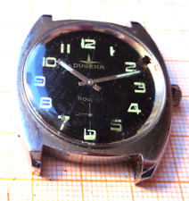 Ältere Automatik Armbanduhr Stahl DUGENA 3909 Werk UNITAS 6320 etc.. gangbar MS