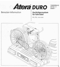 PKW; Fahrradträger auf Anhängerkupplung, Fa. ATERA, 