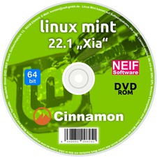 Linux Mint 22.1 "Xia" Cinnamon Deutsch auf DVD oder USB-Stick NEU 2025