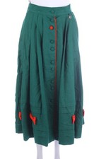 HAMMERSCHMID Trachten-Rock Maxi Leinen D 40 dunkelgrün