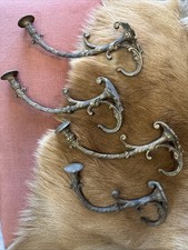 Mantelhaken Garderobenhaken antik Kleiderhaken messing Wand Haken Set