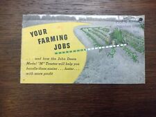 Original John Deere Model M Prospekt -Verkaufsprospekt von 1949