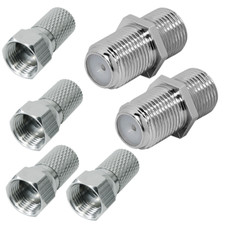 4x F-Stecker 7 mm 2x