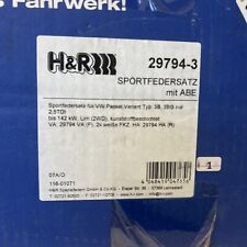 H&R 29794-3 Tieferlegungsfedern Fahrwerksatz Federn Hinten für VW PASSAT