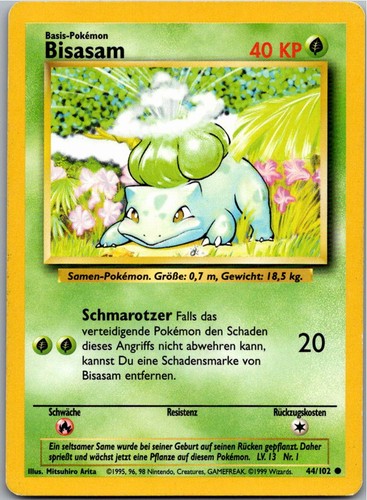 Pokémon bisasam 102 base - bisasam, 44/102
