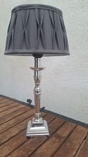 Tischlampe Silber Grau E 27