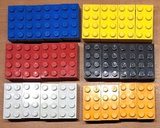 Lego Stein Brick Bayer Teststein ABCD 2x4 blau rot weiß gelb schwarz orange 70er