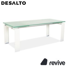 Desalto Stilt Glas Esstisch Weiß Ausziehfunktion 200/300 x 75 x 85cm