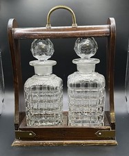 Vintage Holz Eiche Dekanter