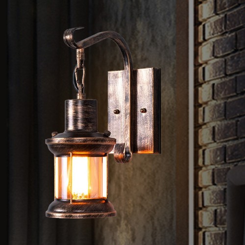 Antik holz wandleuchte retro - antik,