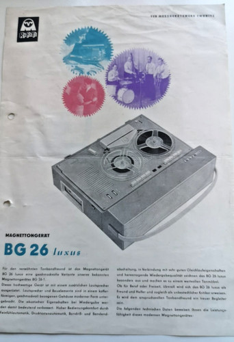 Ddr flyer magnettongerät - ddr,