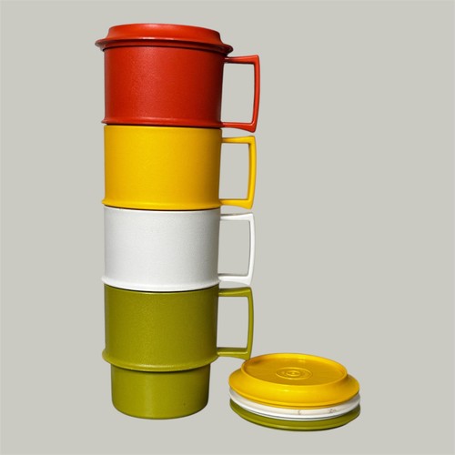 Vintage tupperware 4er - vintage,