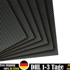 Carbon Platte 3mm / CFK Kohlefaser / Voll Carbon / Hochglanz /200mm x 300mm DE