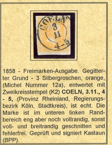Preussen michel 12a - preussen, michel-nr.