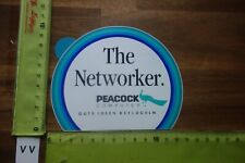 Alter Aufkleber Büro Computer Internet Zubehör PEACOCK Networker