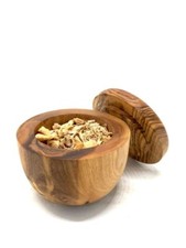 Duft-Dose Olivenholz 9cm mit