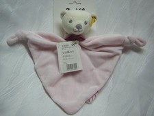 STEIFF Schmusetuch BÄR TEDDY KNUFFI BÄRCHEN rosa / weiß  238901 *NEU + OVP*  RAR