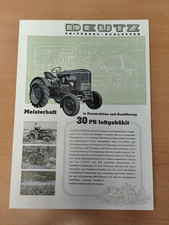 Deutz 30 ps Prospekt Traktor tractor brochure M4