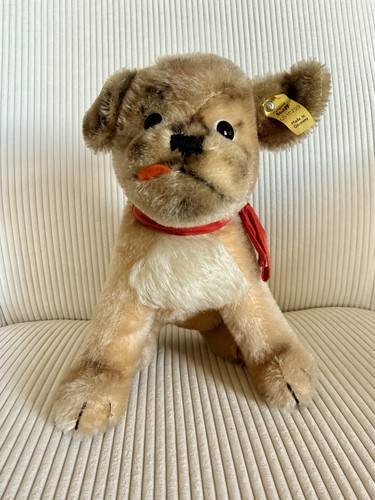 Steiff hund mopsy sitzend 21 - hund, "mopsy"