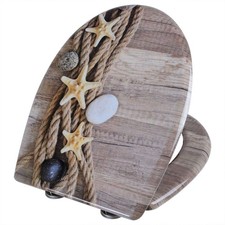 WC-Sitz Toilettendeckel Duroplast  mit Absenkautomatik  Schnellbefestigung#2681