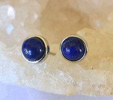 Ohrringe mit Lapis Lazuli, 925er Silber - Ohrstecker -