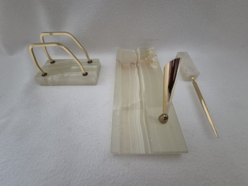 Edle onyx schreibtischgarnitur - onyx,