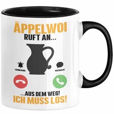 Äppelwoi Ruft An Tasse Ich