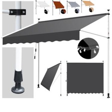 Markise mit LED Klemmmarkise