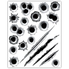 Auto Aufkleber Einschussloch