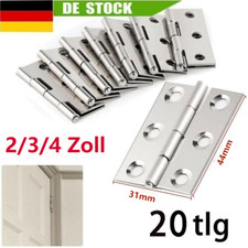 20 X Edelstahl Scharniere