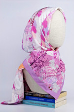 Seide Hijab mit Muster – 10