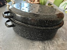 Großer Emaille Bräter 38 x