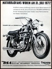 BSA Triumph 650 ,  originale Werbung aus 1971