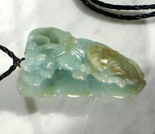TOP Jade Drachen Amulett Glücksdrache - Schutz - Glück Heil Stein + Zertifikat