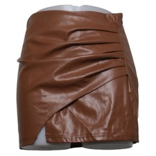 Lederrock, Größe: S, Braun