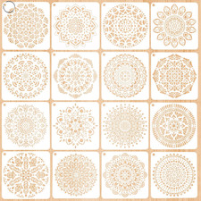 16 Stück Mandala Schablonen