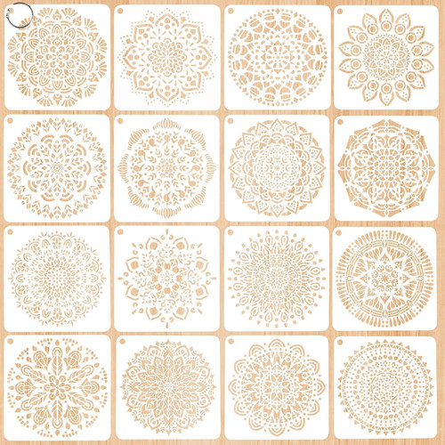 Stück mandala schablonen - 16,