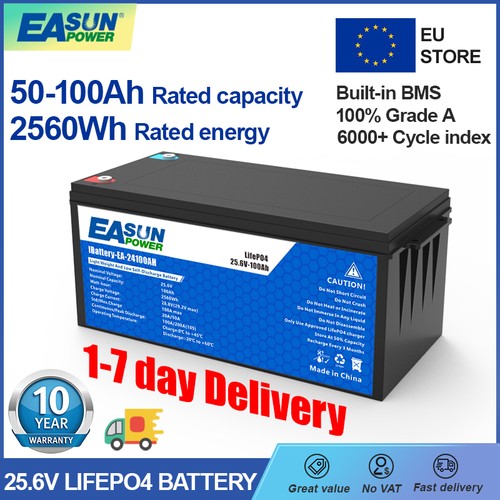 Easun 24v 100ah lifepo4 - easun,