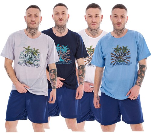 Herren pyjama set kurz groß - herren,
