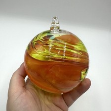 Glas Kugel Fensterkugel Einschmelzungen Glaskunst Weihnachtskugel