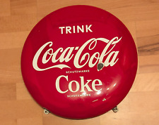 Coca Cola Werbeschild Emaille 60er Sammler Dekoschild Metallschild Gastronomie