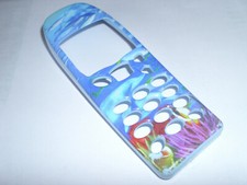 NOKIA  OBERSCHALE  COVER  BLAU   MOTIV   FISCHE   MEER      HANDYHÜLLE   VINTAGE
