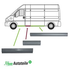 3x Reparaturblech Schweller