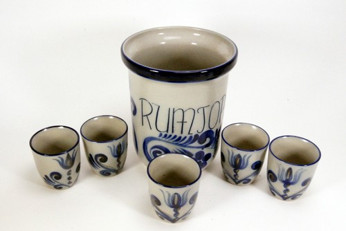 Goebel rumtopf mit bechern - rumtopf,