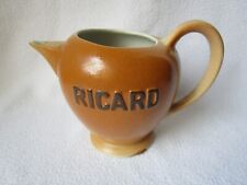 Ateliers de Ceramique RICARD 830 Keramik Krug Werbung braun made in France
