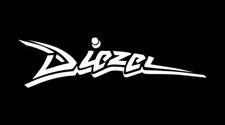 Diezel Amps Klebeschrift Aufkleber • 19 cm weiß