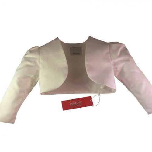 Mädchen weiss satin bolero - mÄdchen,